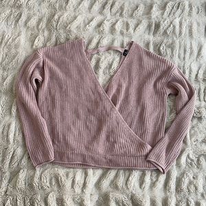 Criss-Cross Knit Sweater
